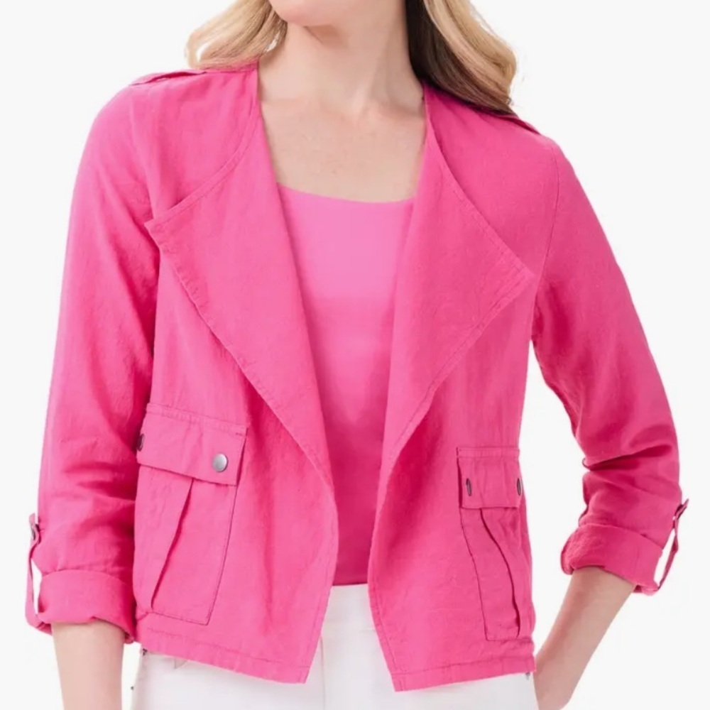 Nic+Zoe  linen Pink Jacket